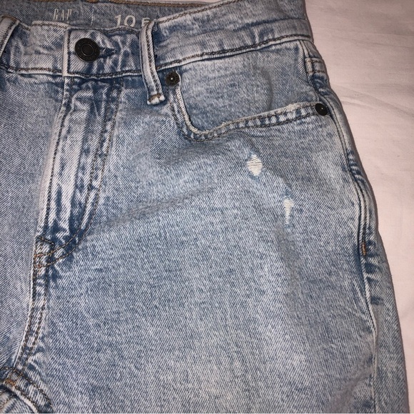 Gap Kids Easy Taper Size 10 Distressed Blue Light Wash Jeans Boys - Picture 10 of 11